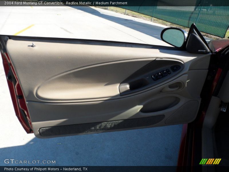 Redfire Metallic / Medium Parchment 2004 Ford Mustang GT Convertible