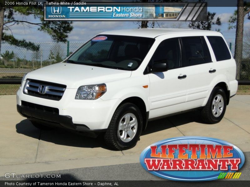 Taffeta White / Saddle 2006 Honda Pilot LX