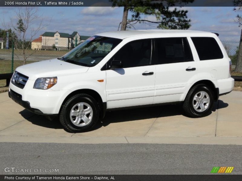 Taffeta White / Saddle 2006 Honda Pilot LX