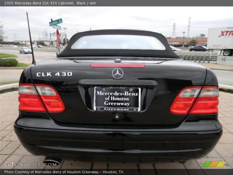 Black / Ash 2003 Mercedes-Benz CLK 430 Cabriolet