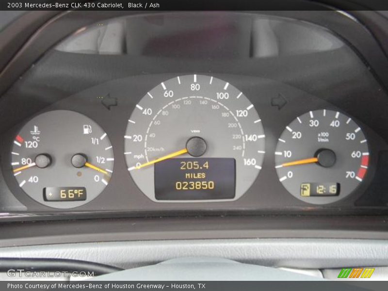  2003 CLK 430 Cabriolet 430 Cabriolet Gauges