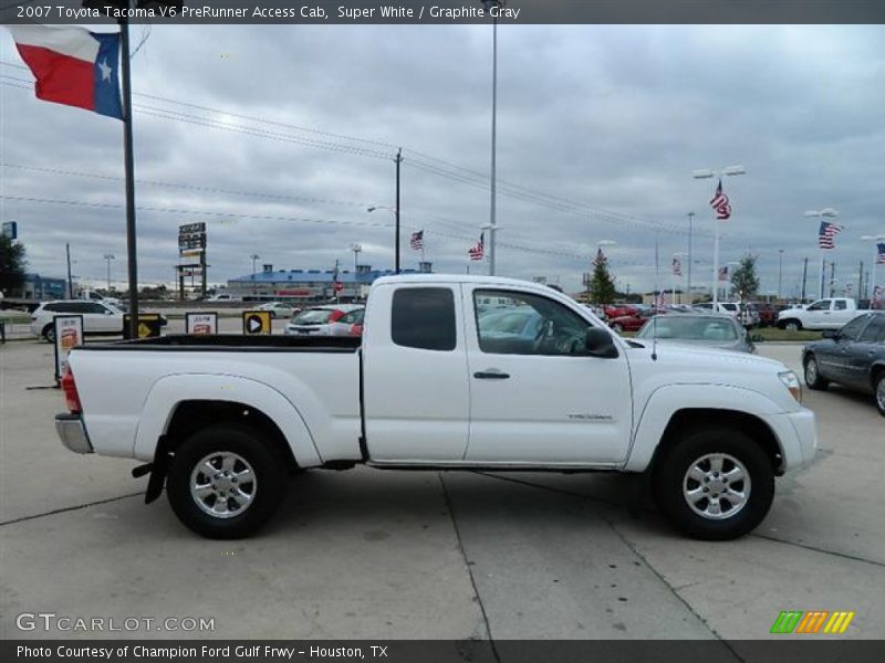 Super White / Graphite Gray 2007 Toyota Tacoma V6 PreRunner Access Cab