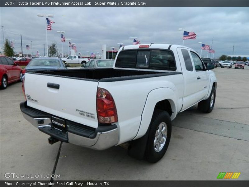Super White / Graphite Gray 2007 Toyota Tacoma V6 PreRunner Access Cab