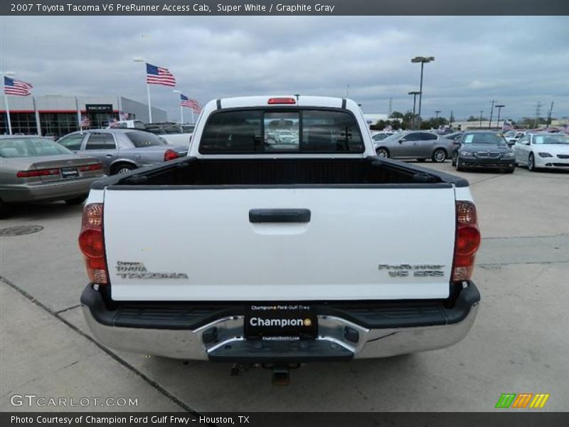 Super White / Graphite Gray 2007 Toyota Tacoma V6 PreRunner Access Cab