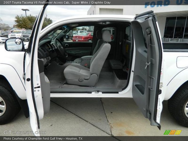 Super White / Graphite Gray 2007 Toyota Tacoma V6 PreRunner Access Cab