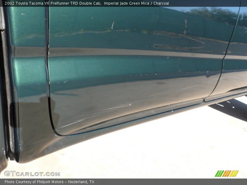 Imperial Jade Green Mica / Charcoal 2002 Toyota Tacoma V6 PreRunner TRD Double Cab