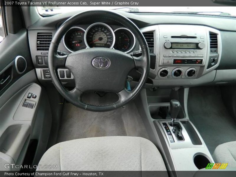 Super White / Graphite Gray 2007 Toyota Tacoma V6 PreRunner Access Cab