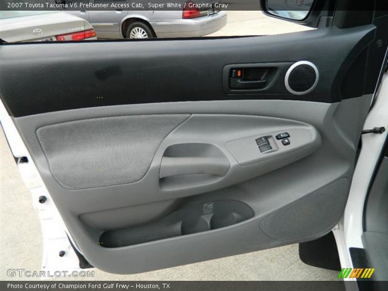 Super White / Graphite Gray 2007 Toyota Tacoma V6 PreRunner Access Cab