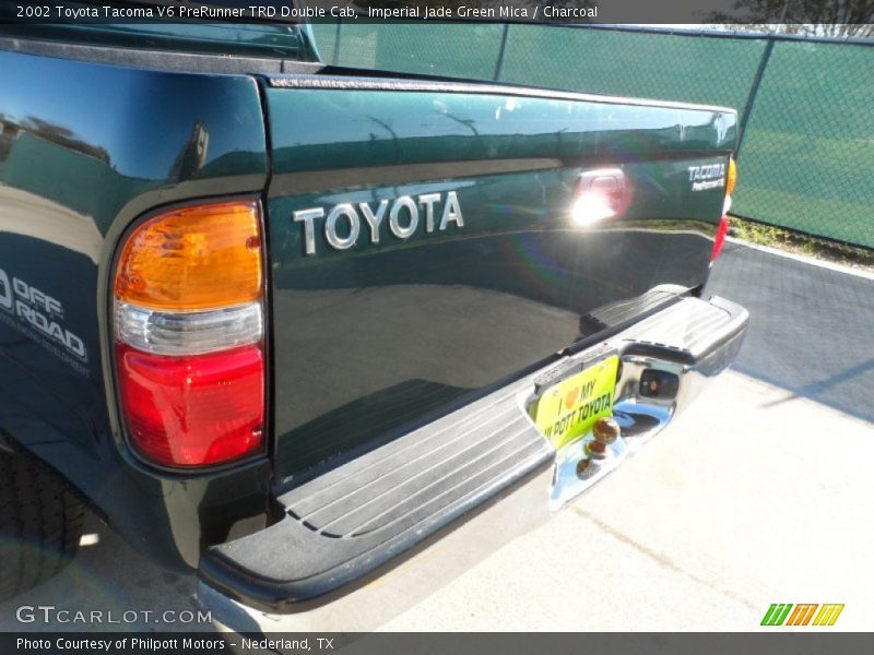 Imperial Jade Green Mica / Charcoal 2002 Toyota Tacoma V6 PreRunner TRD Double Cab