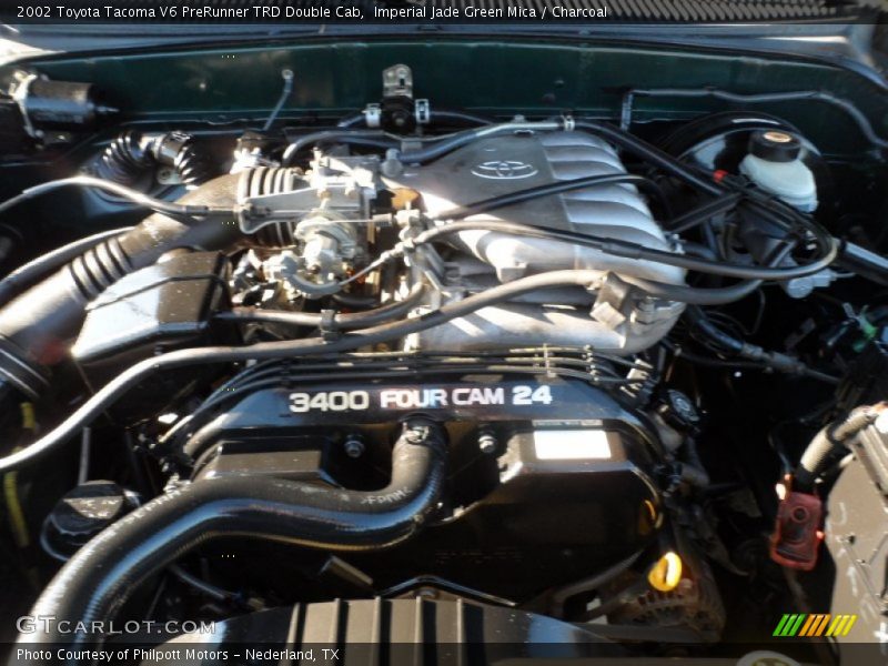 Imperial Jade Green Mica / Charcoal 2002 Toyota Tacoma V6 PreRunner TRD Double Cab