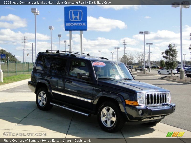 Light Graystone Pearl / Dark Slate Gray 2008 Jeep Commander Limited 4x4