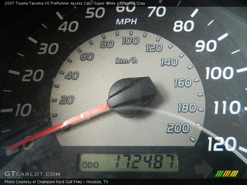 Super White / Graphite Gray 2007 Toyota Tacoma V6 PreRunner Access Cab