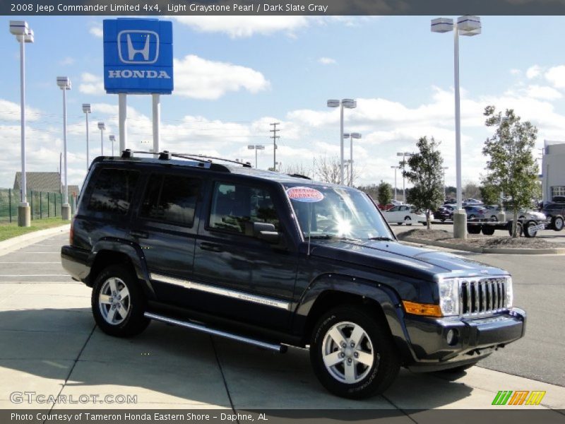 Light Graystone Pearl / Dark Slate Gray 2008 Jeep Commander Limited 4x4