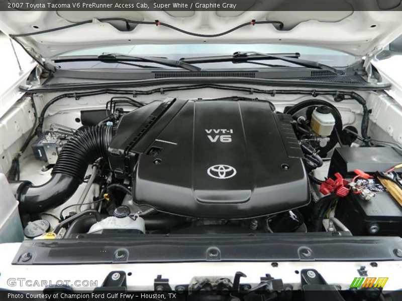 Super White / Graphite Gray 2007 Toyota Tacoma V6 PreRunner Access Cab