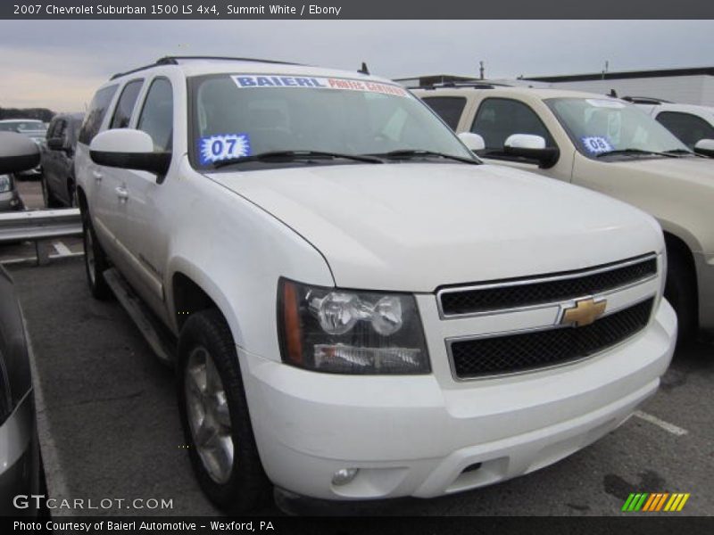 Summit White / Ebony 2007 Chevrolet Suburban 1500 LS 4x4