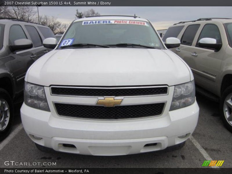 Summit White / Ebony 2007 Chevrolet Suburban 1500 LS 4x4