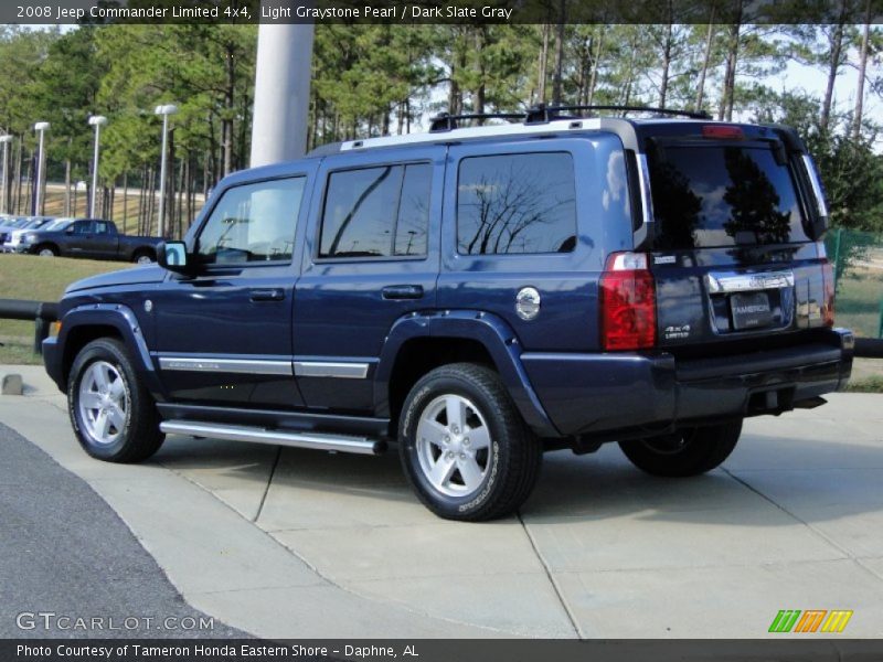 Light Graystone Pearl / Dark Slate Gray 2008 Jeep Commander Limited 4x4