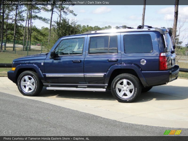 Light Graystone Pearl / Dark Slate Gray 2008 Jeep Commander Limited 4x4