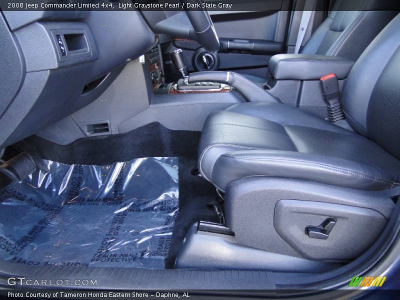 Light Graystone Pearl / Dark Slate Gray 2008 Jeep Commander Limited 4x4