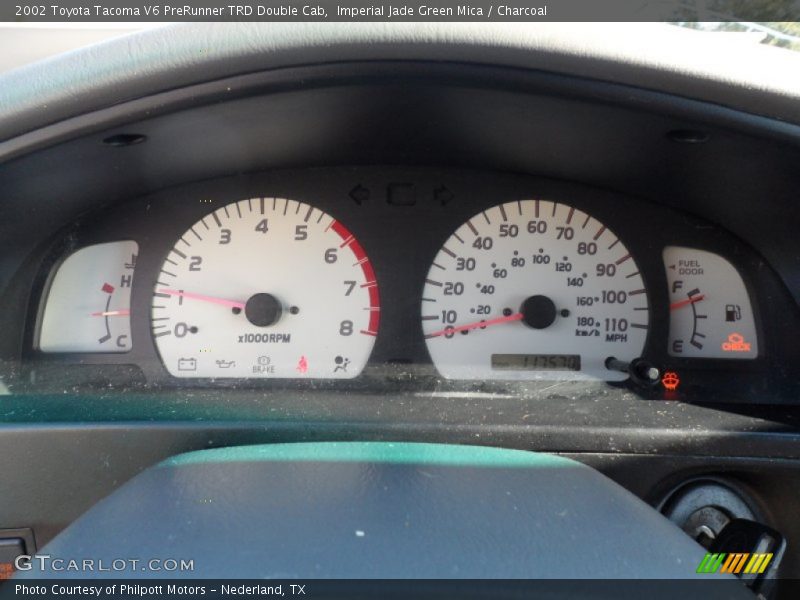 Imperial Jade Green Mica / Charcoal 2002 Toyota Tacoma V6 PreRunner TRD Double Cab