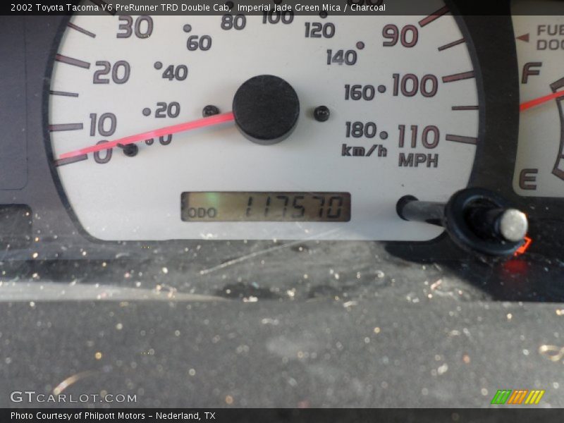 Imperial Jade Green Mica / Charcoal 2002 Toyota Tacoma V6 PreRunner TRD Double Cab