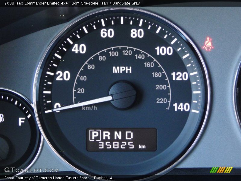 Light Graystone Pearl / Dark Slate Gray 2008 Jeep Commander Limited 4x4