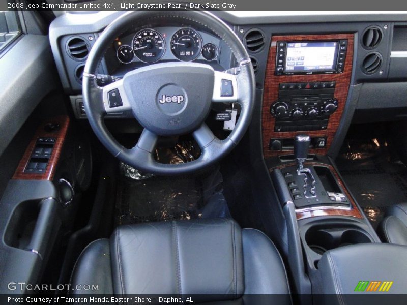 Light Graystone Pearl / Dark Slate Gray 2008 Jeep Commander Limited 4x4