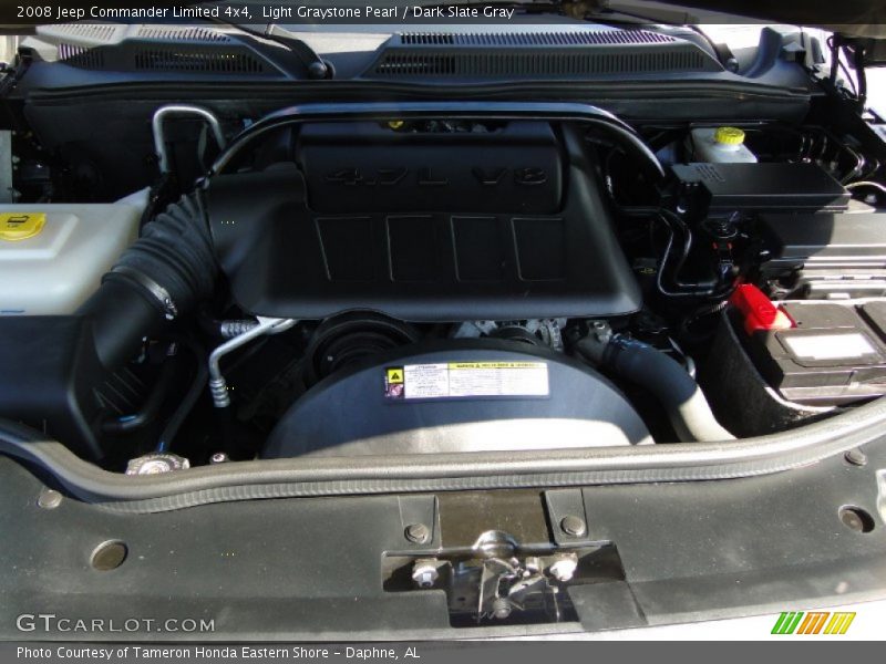 Light Graystone Pearl / Dark Slate Gray 2008 Jeep Commander Limited 4x4