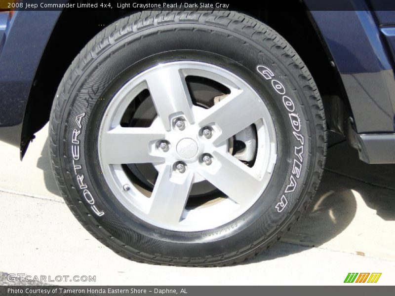Light Graystone Pearl / Dark Slate Gray 2008 Jeep Commander Limited 4x4
