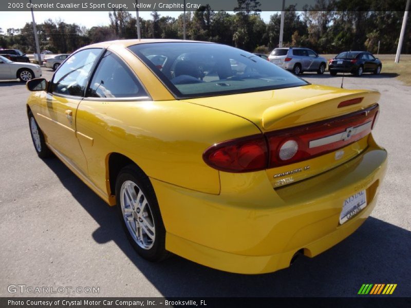 Yellow / Graphite Gray 2003 Chevrolet Cavalier LS Sport Coupe
