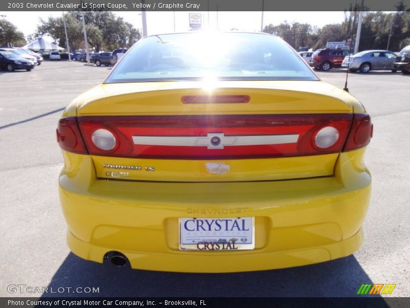 Yellow / Graphite Gray 2003 Chevrolet Cavalier LS Sport Coupe