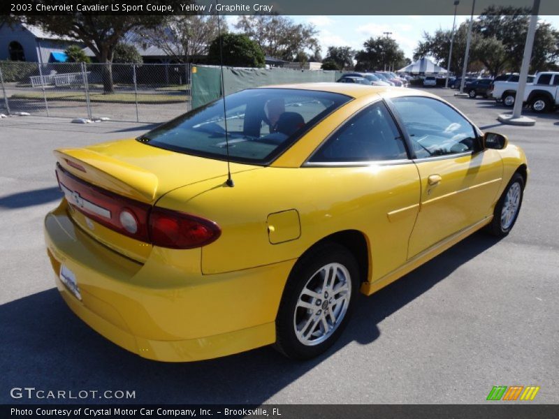 Yellow / Graphite Gray 2003 Chevrolet Cavalier LS Sport Coupe