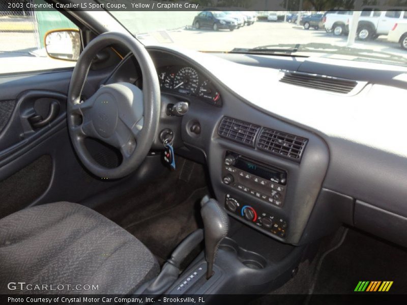 Yellow / Graphite Gray 2003 Chevrolet Cavalier LS Sport Coupe