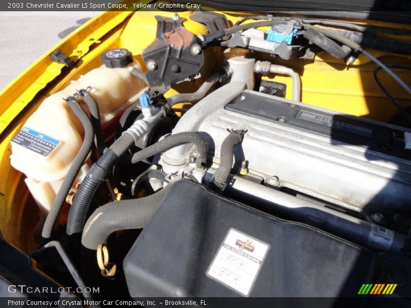  2003 Cavalier LS Sport Coupe Engine - 2.2 Liter DOHC 16 Valve 4 Cylinder
