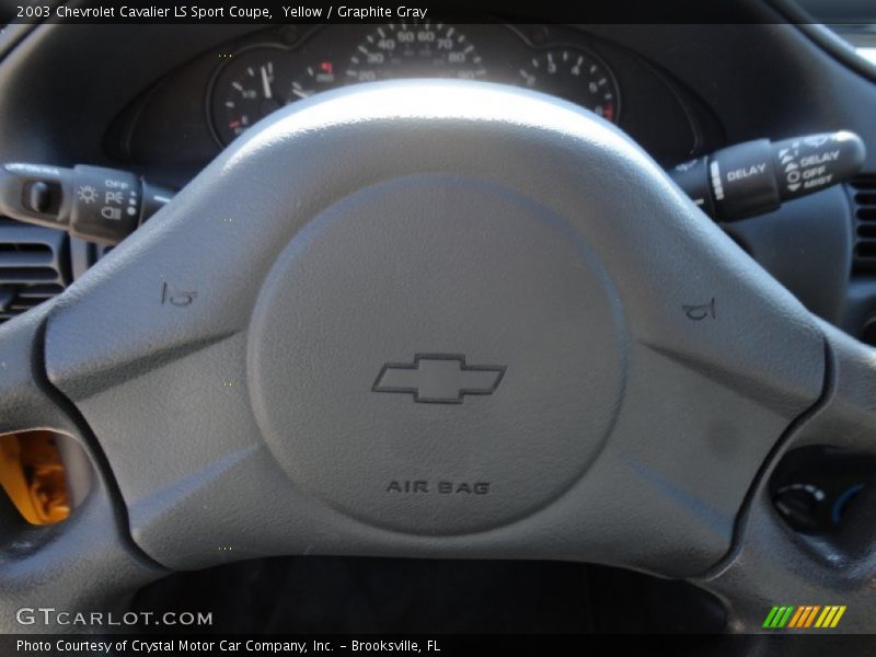Yellow / Graphite Gray 2003 Chevrolet Cavalier LS Sport Coupe