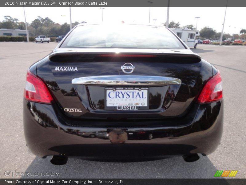 Crimson Black / Caffe Latte 2010 Nissan Maxima 3.5 SV
