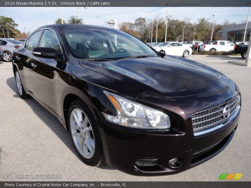 Crimson Black / Caffe Latte 2010 Nissan Maxima 3.5 SV