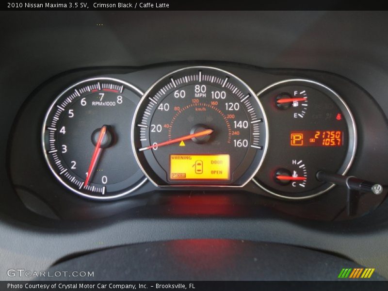Crimson Black / Caffe Latte 2010 Nissan Maxima 3.5 SV