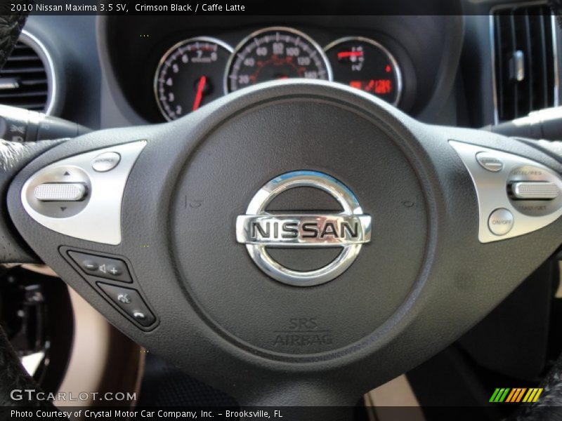 Crimson Black / Caffe Latte 2010 Nissan Maxima 3.5 SV