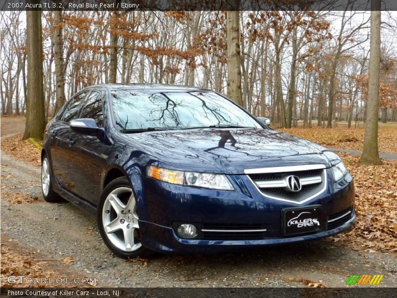 Royal Blue Pearl / Ebony 2007 Acura TL 3.2