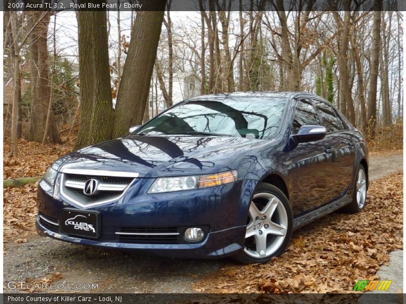 Royal Blue Pearl / Ebony 2007 Acura TL 3.2