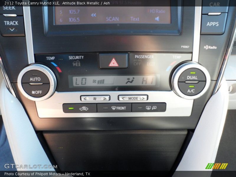 Attitude Black Metallic / Ash 2012 Toyota Camry Hybrid XLE