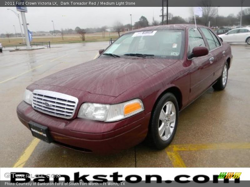 Dark Toreador Red / Medium Light Stone 2011 Ford Crown Victoria LX
