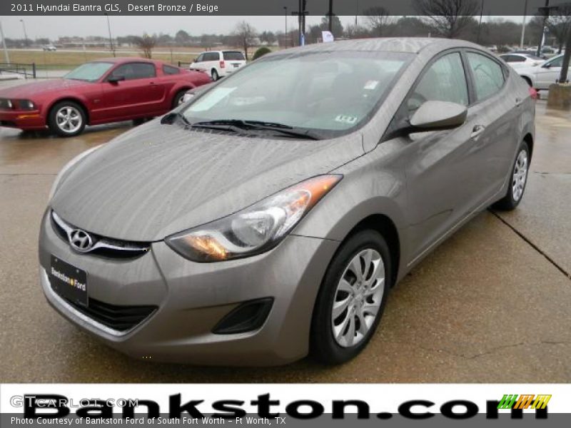 Desert Bronze / Beige 2011 Hyundai Elantra GLS