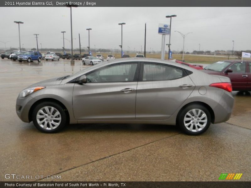 Desert Bronze / Beige 2011 Hyundai Elantra GLS