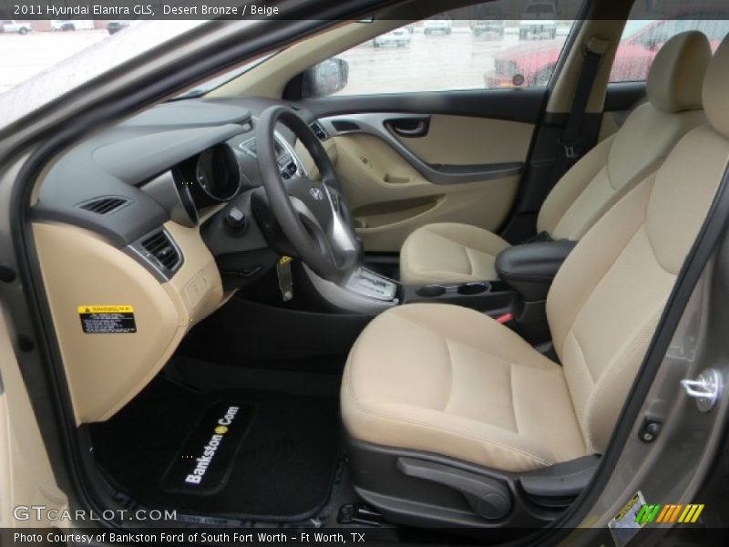 Desert Bronze / Beige 2011 Hyundai Elantra GLS