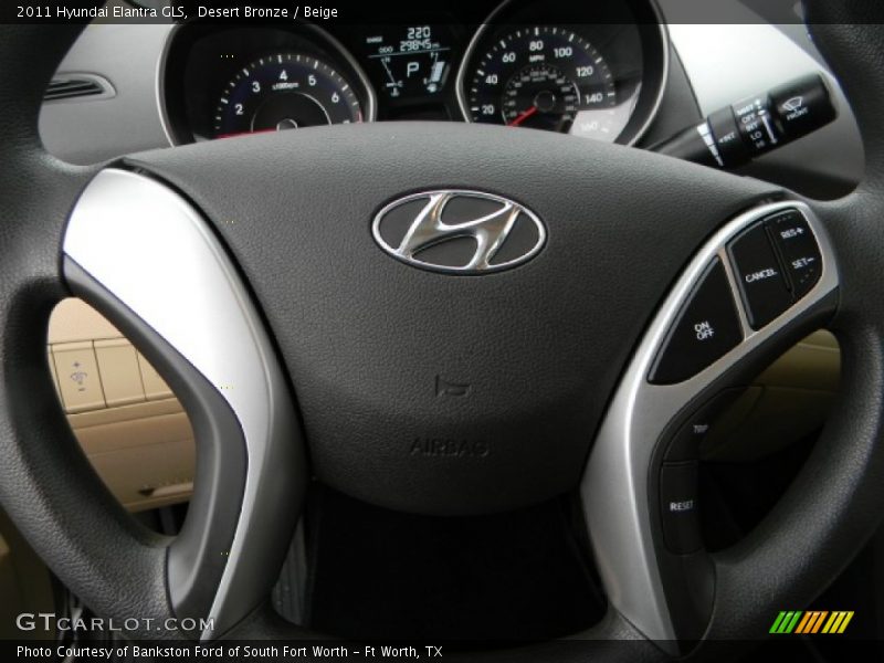 Desert Bronze / Beige 2011 Hyundai Elantra GLS