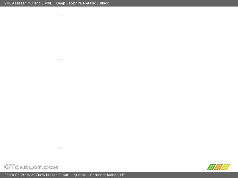 Deep Sapphire Metallic / Black 2009 Nissan Murano S AWD
