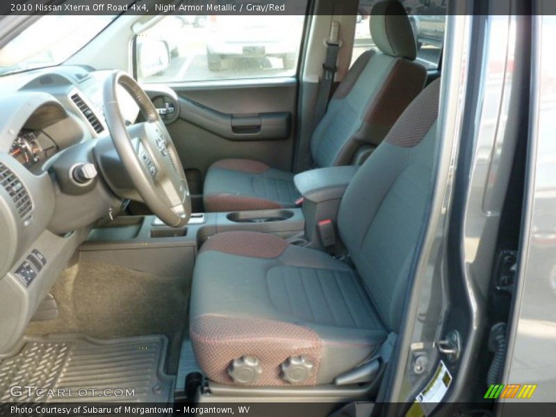 Night Armor Metallic / Gray/Red 2010 Nissan Xterra Off Road 4x4