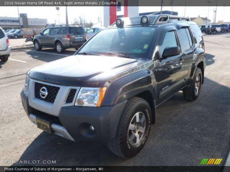 Night Armor Metallic / Gray/Red 2010 Nissan Xterra Off Road 4x4